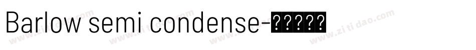 Barlow semi condense字体转换